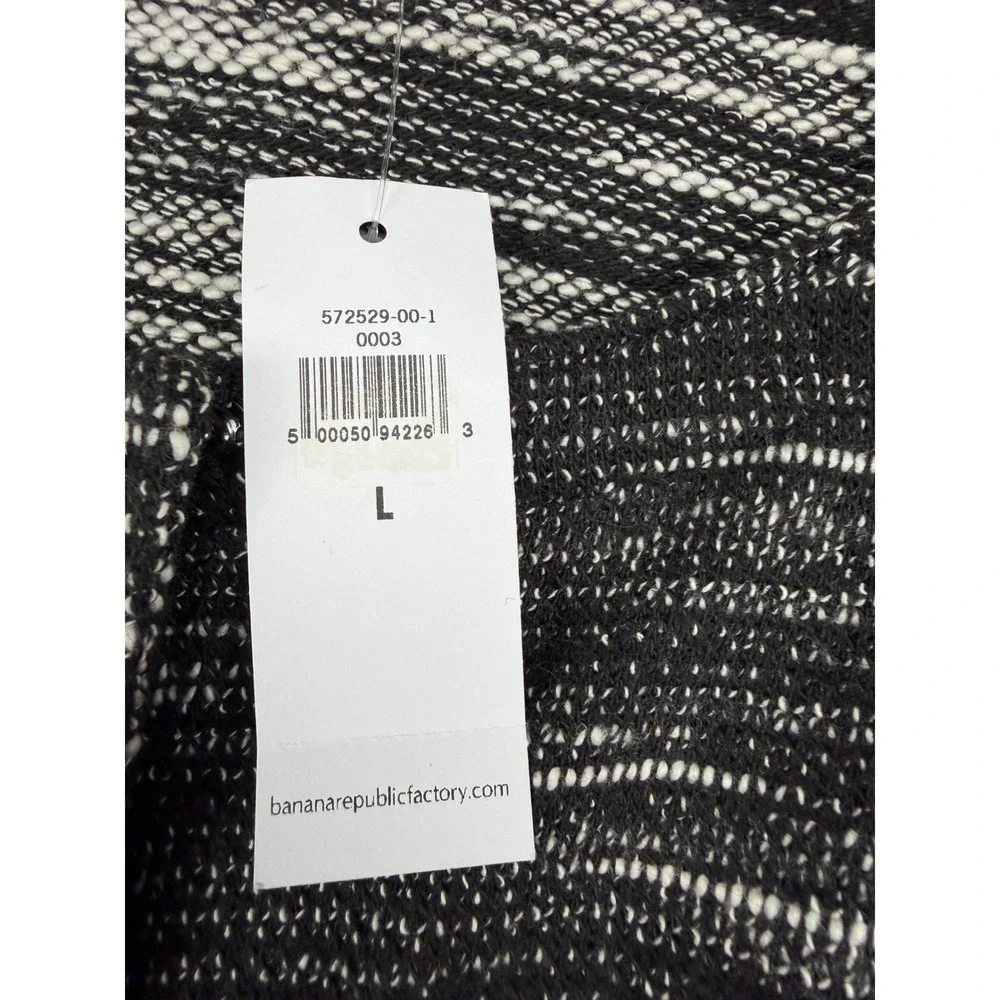 Banana Republic Factory Womens L Space Dye Short Sleeve Full Zip Jacket NWT
